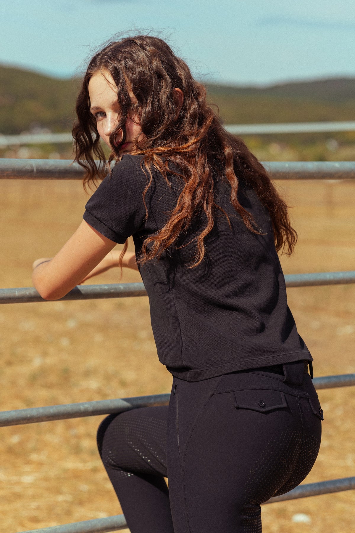 Leo Cropped Cotton Polo